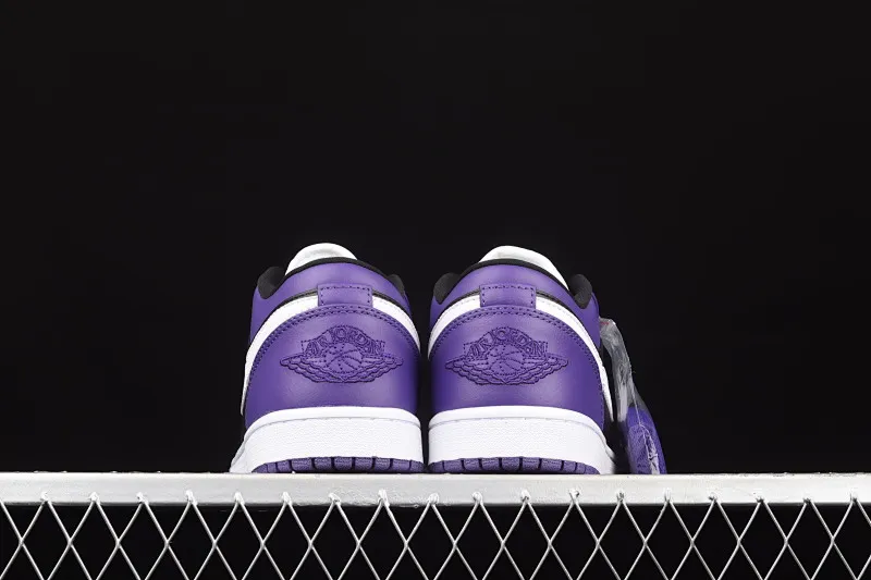 All categories Air Jordan Jordan series basketball shoes Air Jordan 1 Low Air Jordan 1 Low AJ1 Joe 1 black purple and white low-top cultural and leisure sports sneakers 553558-501